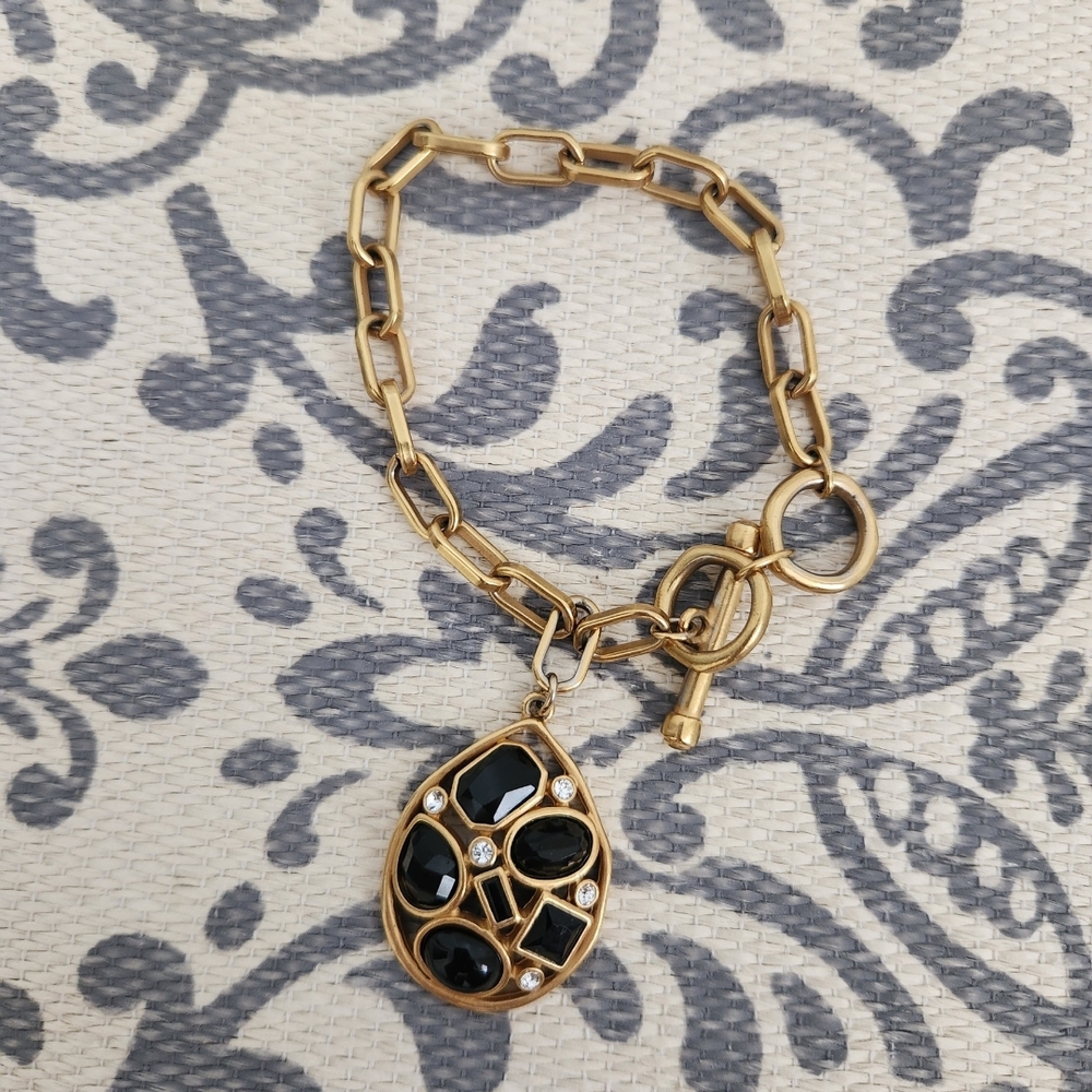 VINTAGE Gold and Black Jewelry Set - Picture 2 of 3